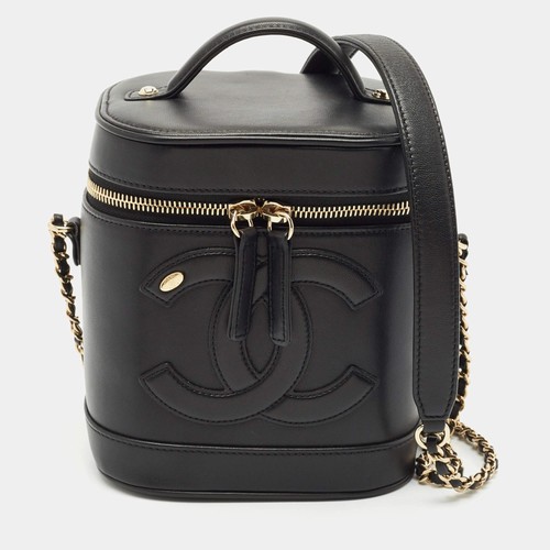 Borsa chanel pelle nera cc - pelle,