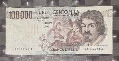100000 lire caravaggio - 100000,