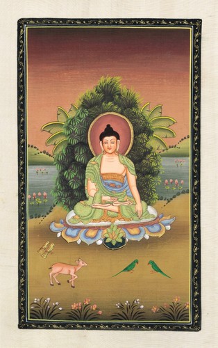 Dipinto fatto mano buddha - fatto, di