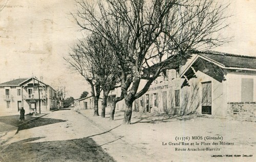 Carte mios grand rue place - mios, grand'rue