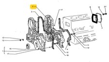FIAT OM IVECO 8061 COPERCHIO DISTRIBUZIONE SCATOLA SUPPORTO OEM 4673191