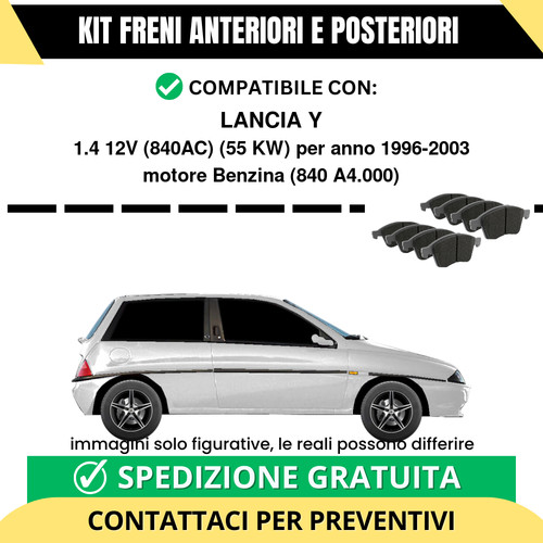 Pastiglie freno ant post - ant, +