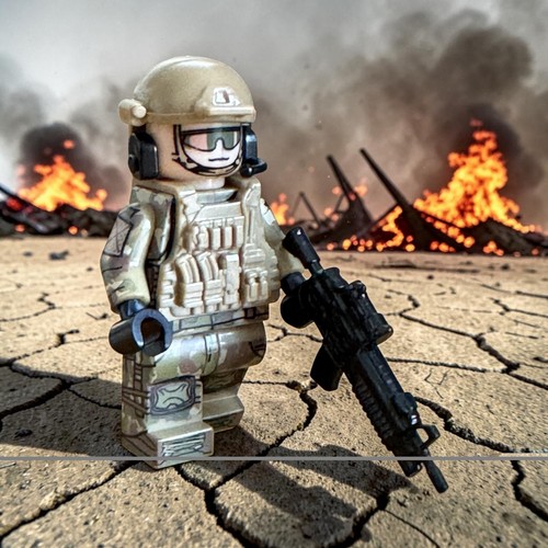 Minifigure soldatino militare