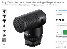 Sony ECM-G1 Shotgun Mic