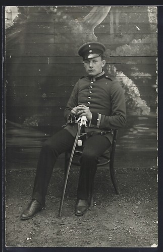 Foto soldat mit - foto-ak,