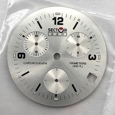 NOS Sector 220 chronograph esfera sphere 5215332107 dial watch vintage