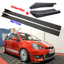 Per Ford Fiesta Mk6 minigonne laterali + paraurti labbro flap diffusore spoiler posteriore