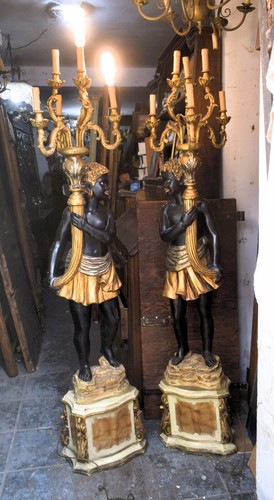 Coppia moro veneziano antico - veneziano,