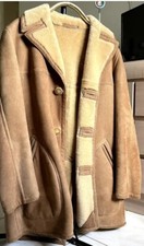 Suede coat with wool interior