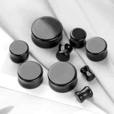 Obsidian Stone Ear Plugs