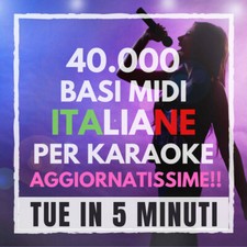 Raccolta 40000 Basi MIDI Kar ITALIANE per karaoke con testo AGGIORNATE 2025