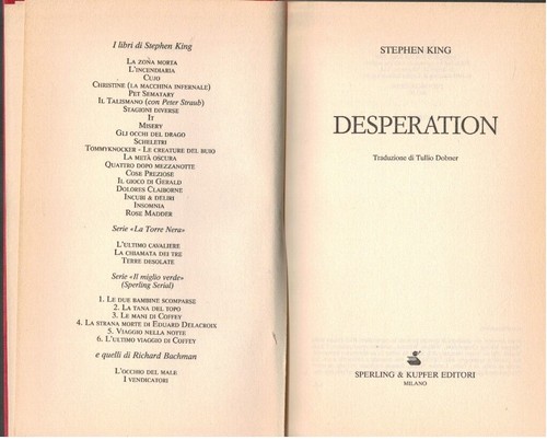 Desperation stephen king - desperation,
