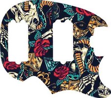 WD Battipenna Personalizzato per Music Man Classic Sabre #GT03 Vintage Flash Tatuaggio Gr...