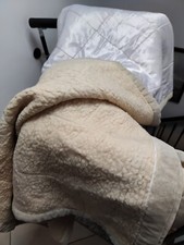 Coperta 100% Pura Lana Vergine Merinos Incisa Diagonale Woolmark 