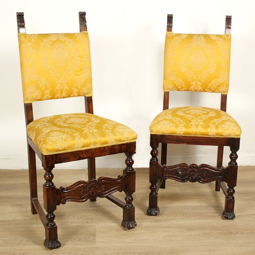Coppia sedie antiche legno - coppia,