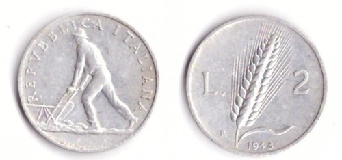 1948 italia lire spiga - italia,