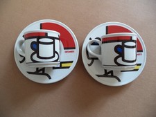 Lavazza Cafe des Arts 2 tazzine caffè e piattini decoro artisti vari by Tognana