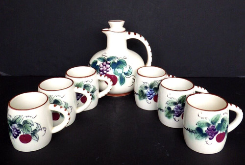Brocca ceramica dipinta mano - brocca, a