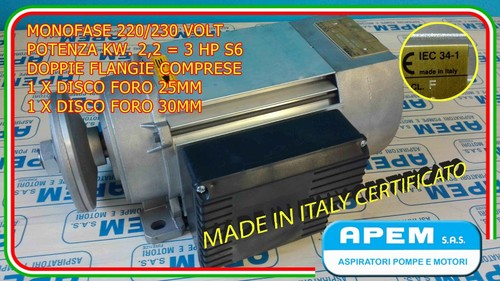 Motore elettrico monofase - motore, hp3