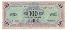 100 AM LIRE SERIE 1943 A