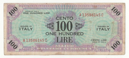 100 lire serie - 1943, a