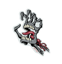 Adesivo skateboard mano osso Santa Cruz 5"