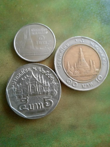 Coins monete thai rama - 3, re