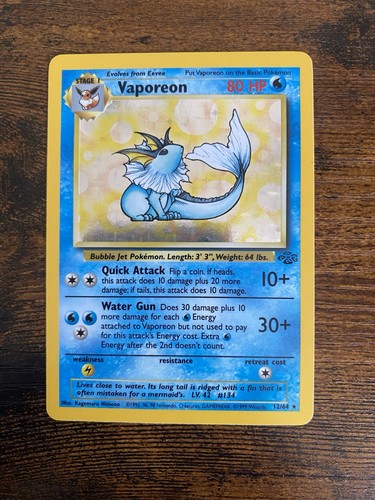 Vaporeon jungle holo - vaporeon,