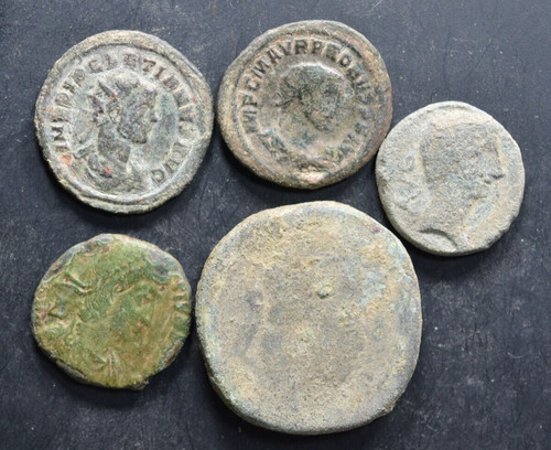 Lotto monete romane in - lotto, 5