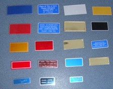 Targhetta con incisione