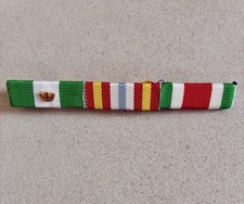 BARRETTA DA PETTO in metallo a 3 NASTRINI con pin 25 anni anzianità