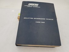 Manuale officina OM Iveco Fiat bollettino informazioni tecniche carri ediz. 1969