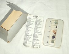 H. STERN gemme minerali 1980 set acquamarina,turmalina,ametista,smeraldo box