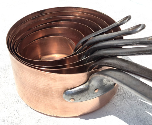 Set padelle rame francese - set,