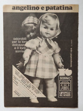 Pubblicita' Bambola Angelino e Patatina Sebino 1974 Originale Vintage (T2)