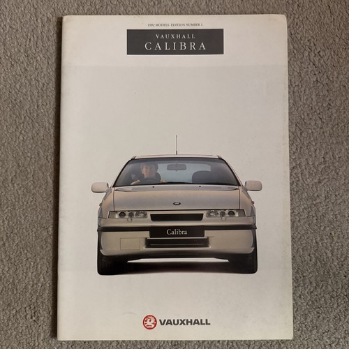 Vauxhall calibra brochure - calibra,