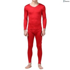 Pure Silk Jersey Knit Men V