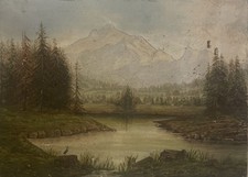 Quadro antico dipinto olio - a,
