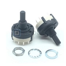 2Pzi Selettore Commutatore Rotativo 2 Vie 6 Posizioni Rotary