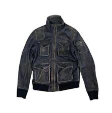 Y2K GIUBBINO BOMBER IN PELLE