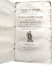 Renazzi juris criminalis - renazzi, "