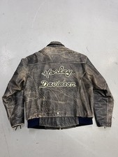 Giacca moto trapuntata pelle