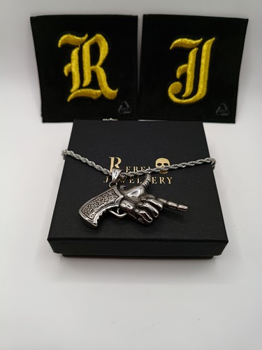 Collana hip hop dito pistola - collana,