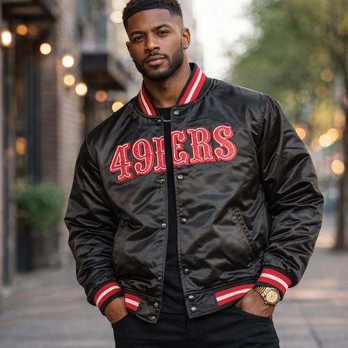 Giacca bomber raso nero - , sf