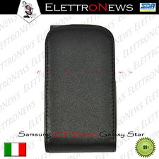 Custodia Cover Samsung S5280 galaxy Star apertura Flip nera nuova