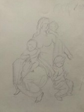 Disegno Schizzo Matita Donna