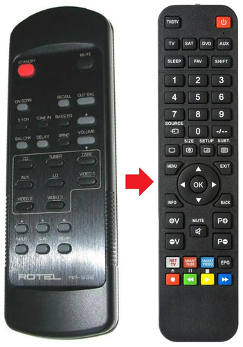 Telecomando adatto per rotel - adatto,