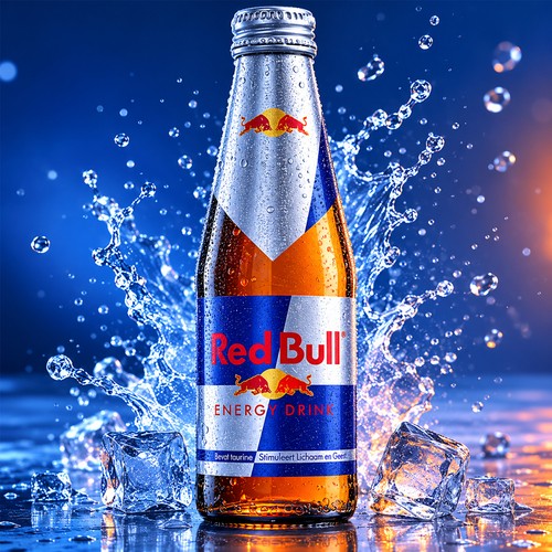 Bottiglia vetro red bull - di,