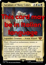 MTG SARUMAN OF MANY COLORS EXC - SARUMAN MULTICOLORE 223 - LTR - MAGIC