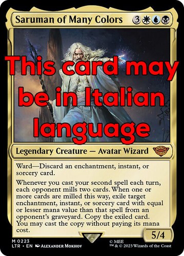 Mtg saruman many - mtg, of